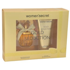 WOMEN SECRET pack gold seduction colonia 100 ml + loción 200 ml