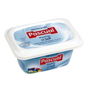 PASCUAL mantequilla con sal barqueta 250 g