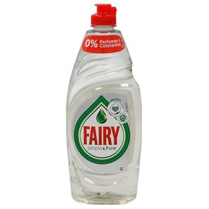 FAIRY lavavajillas mano concentrado limpio y puro botella 650 ml