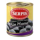SERPIS aceitunas negras sin hueso lata 85 gr 