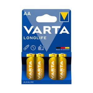 VARTA pilas long life LR6-AA pack 4 uds