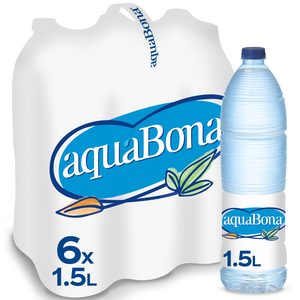 AQUABONA agua mineral natural botella 1.5 lt PACK 6