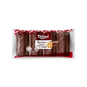 DULCESOL bracitos de cacao rellenos de trufa paquete 4 uds 140 gr