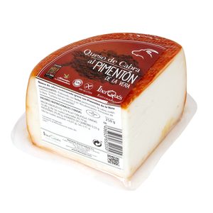 IBERQUES queso de cabra semicurado al pimentón de la Vera cuña 250 gr