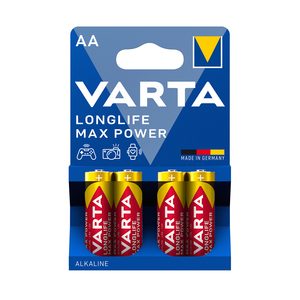 VARTA Longlife pila alcalina max power AA blíster 4 uds