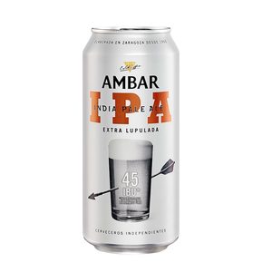 AMBAR cerveza ipa lata 44 cl