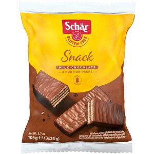 DR. SCHAR barritas de chocolate SIN GLUTEN paquete 105 gr